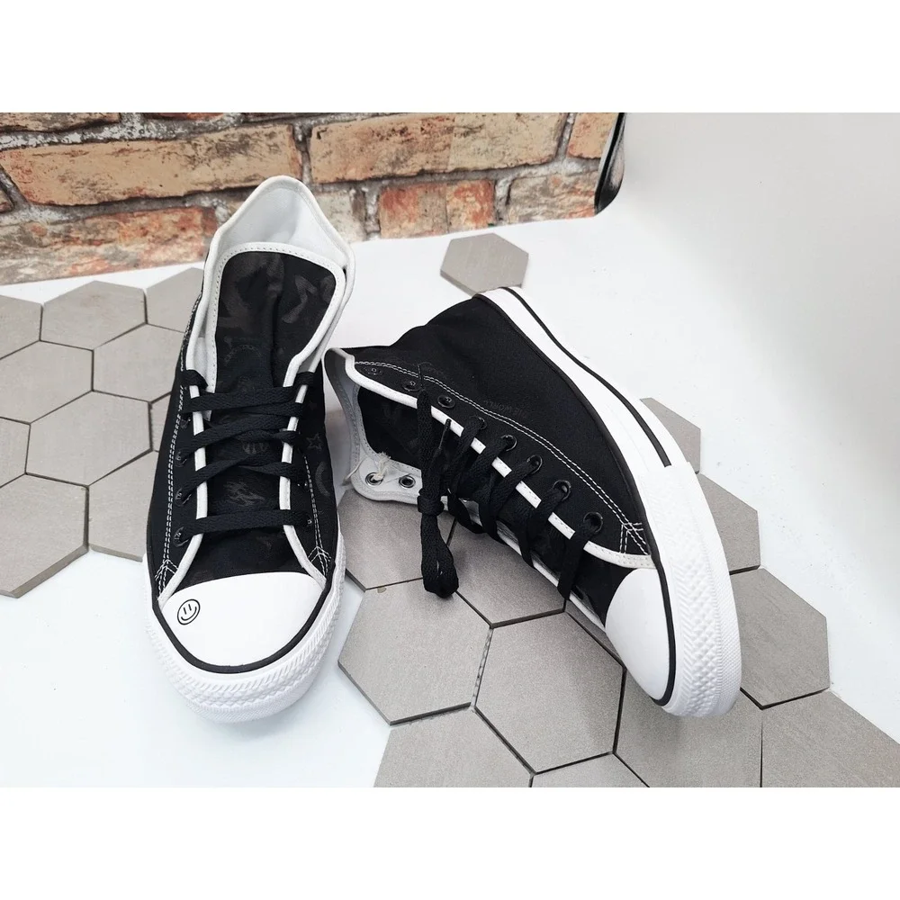 Converse Custom Ctas Hi Y2K Icon Print‎ Smiley Stars Butterfly Men Sz 10.5 - Picture 13 of 16
